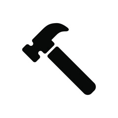 Hammer icon. Hammer vector design illustration. Hammer simple sign. Hammer icon isolated on white background. Hammer icon symbol for logo, web, app, template, UI.