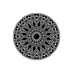 Mandala Art can be used for artwork decoration, coloring or tattoo design.