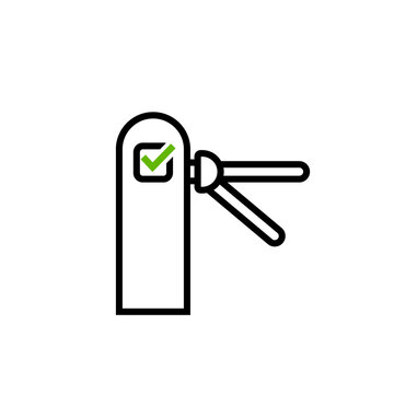 recommend clip art: Ticket turnstile icon.