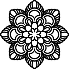 Mandala Art can be used for artwork decoration, coloring or tattoo design.