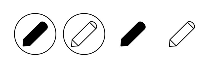 Pencil icon set. pen symbol. edit icon vector