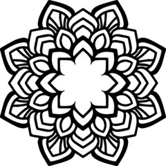 Mandala Art can be used for artwork decoration, coloring or tattoo design.
