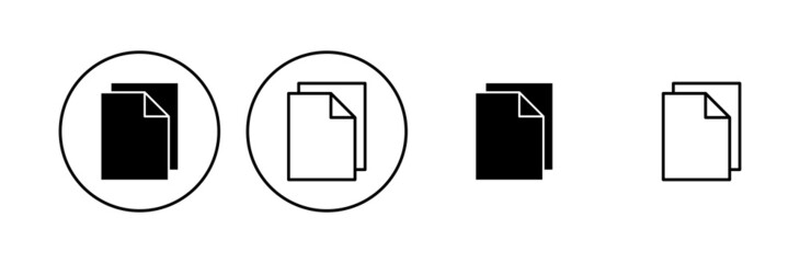 Document icon set. Paper icon. File Icon