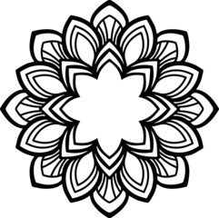 Mandala Art can be used for artwork decoration, coloring or tattoo design.