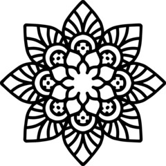 Mandala Art can be used for artwork decoration, coloring or tattoo design.