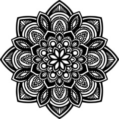 Mandala Art can be used for artwork decoration, coloring or tattoo design.