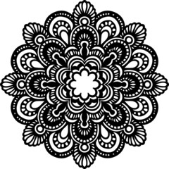 Mandala Art can be used for artwork decoration, coloring or tattoo design.
