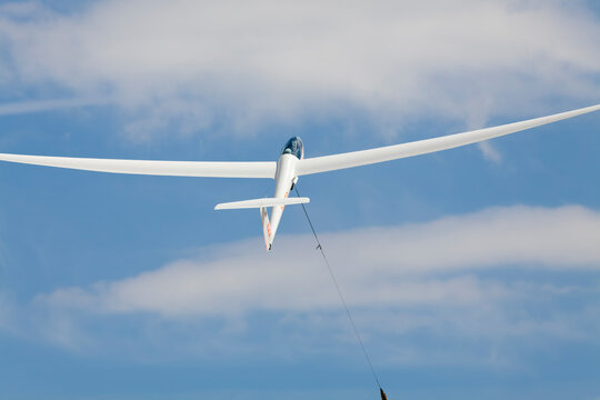 Glider in the climb phase