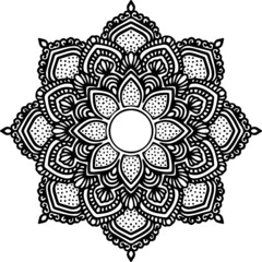 Mandala Art can be used for artwork decoration, coloring or tattoo design.