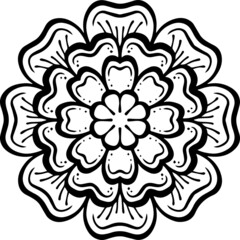 Mandala Art can be used for artwork decoration, coloring or tattoo design.