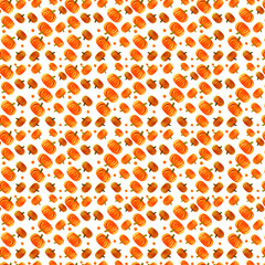 Vector pumpkin. For printing on fabric. Autumn fruit.