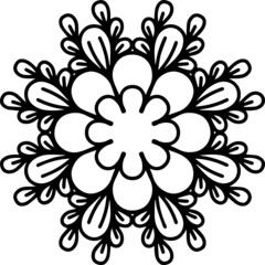 Mandala Art can be used for artwork decoration, coloring or tattoo design.