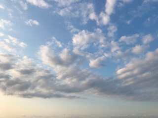 Fototapeta na wymiar White clouds and blue sky.