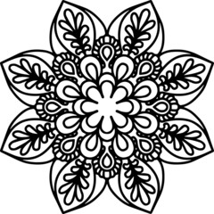 Mandala Art can be used for artwork decoration, coloring or tattoo design.