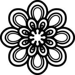 Mandala Art can be used for artwork decoration, coloring or tattoo design.