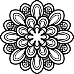 Mandala Art can be used for artwork decoration, coloring or tattoo design.