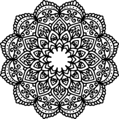 Mandala Art can be used for artwork decoration, coloring or tattoo design.