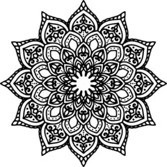 Mandala Art can be used for artwork decoration, coloring or tattoo design.