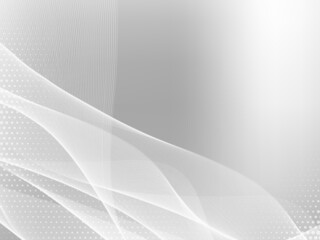 Abstract modern flowing shining grey wave pattern background
