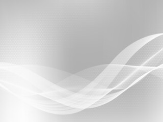 Abstract smooth stylish grey wave modern decorative shape background