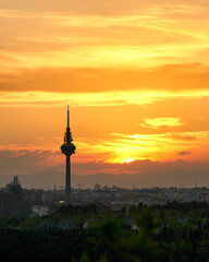 Obraz premium Atardecer Madrid