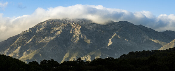 Panoramic of the beautiful La Torrecilla mountain in Sierra de las Nieves Natural Park , Spain © Perry Van Munster/Wirestock