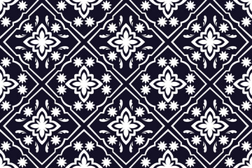 Geometric ethnic oriental ikat pattern traditional Design for background,fabric,wrapping,clothing,wallpaper,Batik,carpet,embroidery style.