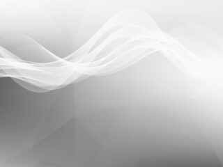 Abstract smooth stylish grey wave modern decorative shape background
