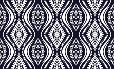 Geometric ethnic oriental ikat pattern traditional Design for background,fabric,wrapping,clothing,wallpaper,Batik,carpet,embroidery style.