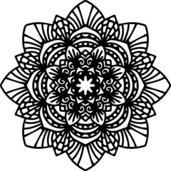 Mandala Art can be used for artwork decoration, coloring or tattoo design.