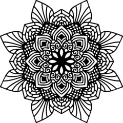 Mandala Art can be used for artwork decoration, coloring or tattoo design.