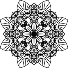 Mandala Art can be used for artwork decoration, coloring or tattoo design.