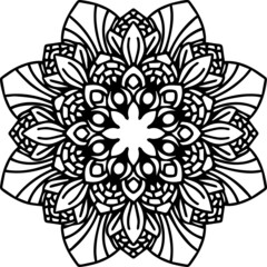 Mandala Art can be used for artwork decoration, coloring or tattoo design.