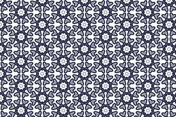 Abstract seamless floral pattern design. Geometric texture for fabric, wrapping, wallpaper, paper and Decorative print.