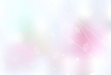 Light Pink, Yellow vector natural pattern with trees, branches.