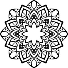 Mandala Art can be used for artwork decoration, coloring or tattoo design.