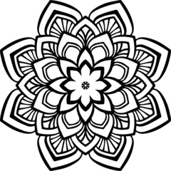 Mandala Art can be used for artwork decoration, coloring or tattoo design.