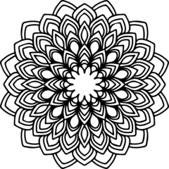 Mandala Art can be used for artwork decoration, coloring or tattoo design.