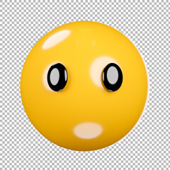  emoji or emoticon with transparent background,clipping path.