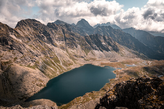 Trail to the Koprovsky Stit in the High Tatras with Velke Hincovo Pleso along the way