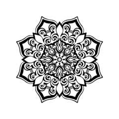 Mandala Art can be used for artwork decoration, coloring or tattoo design.