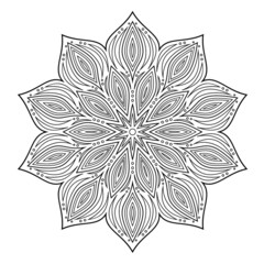 Mandala Art can be used for artwork decoration, coloring or tattoo design.