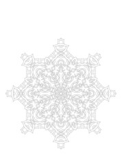 Mandala Art can be used for artwork decoration, coloring or tattoo design.