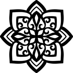 Mandala Art can be used for artwork decoration, coloring or tattoo design.