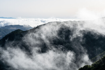 Mountain landscape. View from the observation deck: Mirador Pico del Ingles. Tenerife, Canary Islands, Spain.