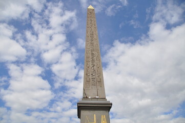 Obelisk Of Luxor in Place De La Concorde in Paris, France