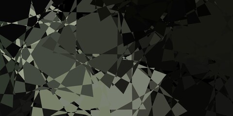 Obraz premium Dark Gray vector template with triangle shapes.