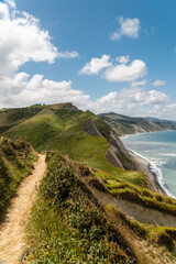 Panoramic view of Zumaia in the Basque Country
