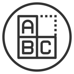 Obraz premium BASIC LEARNING LINE ICON