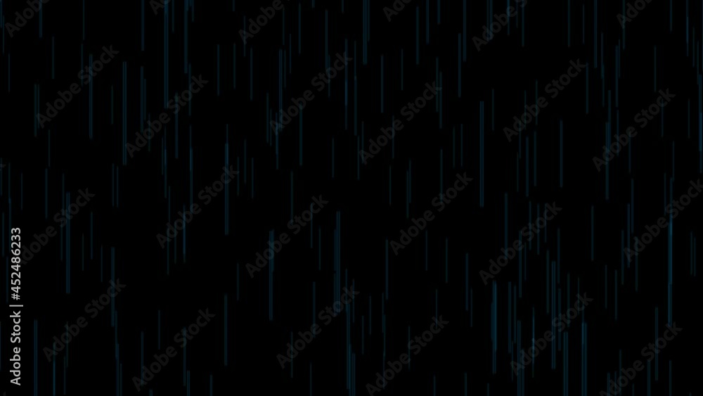 Poster colorful blue straight lines on black background. abstract seamless looped animation of neon, glowin
